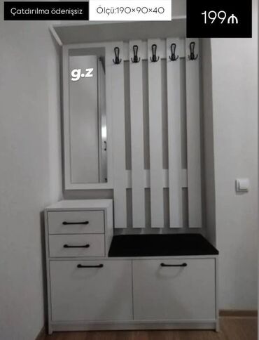 Dolablar: Yeni, Açılan, 1 qapı Düz dolab, Dəhliz dolabı, Azərbaycan — 4