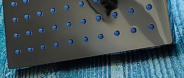 dus basligi: Kvadrat duş başlığı 17x17 sm, latun (metal), xrom və kvadrat borusu 33 — 2