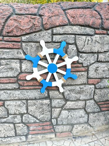 Digər ev dekoru: Dekorativ gəmi lövbər .şam ağacından hazırlanıb .ölçüsü 40*30 sm,hər — 9