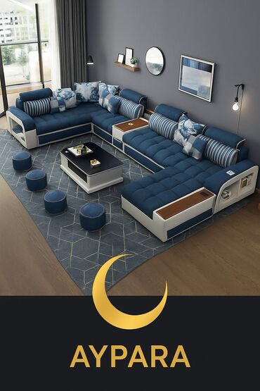 Sifarişlə divan dəstləri: Mebel istehsalı – dizayn və sifarişlə - Yumşaq mebel: klassik üçlü — 23