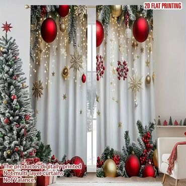 Praznična dekoracija: Novogodišnje zavese Cena 1700din/2kom kao na slici Poručuje se — 21