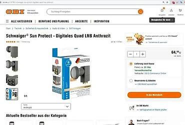 Aksesoari za TV i video: Schwaiger Digital Premium Quad LNB (ULTIMATE) – SAT konverter sa 4 — 6