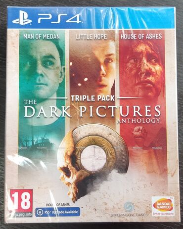 the last of us 1: Ps4 üçün the dark pictures anthlogy triple pack oyun diski. man of