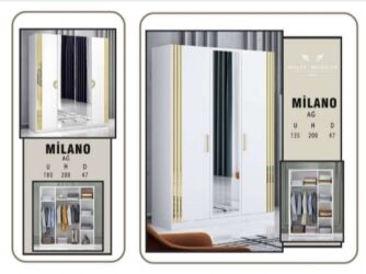 dolab 2 qapili: Yeni, Açılan, 3 qapılı Düz dolab, Qarderob, paltar dolabı, Türkiyə