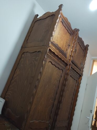 polovni namestaj kragujevac: Double warderobe, Wood, color - Brown, Used