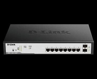Модемы и сетевое оборудование: ПОЧТИ НОВЫЙ!!! Коммутатор D-Link DGS‑1100‑10MP - 10‑портовый — 1