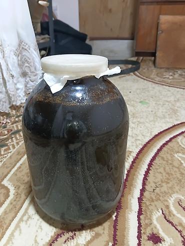 sud sagan pompa: Qara üzüm doşabı – 3 litrlik şüşə bankada - Tərkib: tam yetişmiş qara — 1