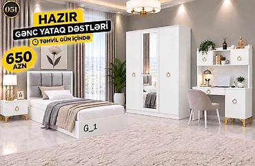 Hazır Gənc Yataq Dəsti Dəst tərkibi: - Tək nəfərlik çarpayı (yumşaq lalafo.az -da Hazır Gənc Yataq Dəsti Dəst tərkibi: - Tək nəfərlik çarpayı (yumşaq