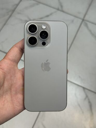 айфон бесплатно отдам: IPhone 16 Pro, Колдонулган, 256 ГБ, Natural Titanium, 90 %