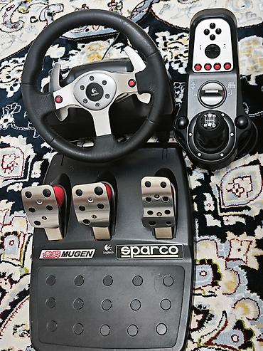 Игровой Руль Logitech G25 + КПП В полном комплекте, работает хорошо
