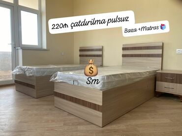 Uşaq və gənc otağı üçün dəstlər: Çarpayı rəng seçimi var matras 🎁