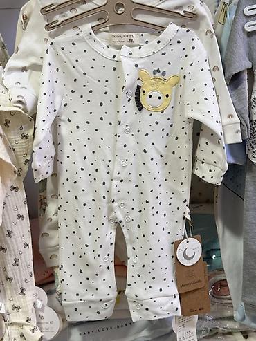 слип: Детский слип Mommy & Daddy, модель MD 456. - Цвет: белый с серыми — 1