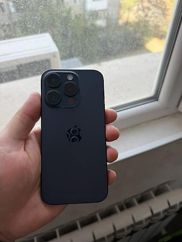 aiphone 13: IPhone 15 Pro, Б/у, 128 ГБ, Синий, Зарядное устройство, Чехол, 100 % — 3