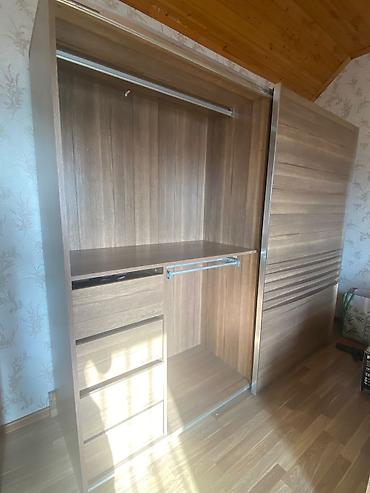 matras islenmis: Yaxşı vəziyyətdə Yataq Dəsti (Şkaf-kupe, Çarpayı + Təzə matras, Kamod) — 4