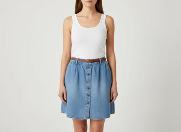 czerwone spódnice trapezowe: Vila, Women`s skirt, size L