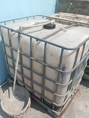kapron çən: Bak, Plastik, 1000 l l, İşlənmiş, Ünvandan götürmə — 1