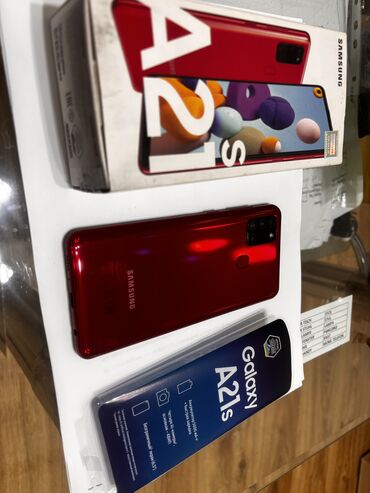 Samsung Galaxy A21S, 32 ГБ, цвет - Красный
