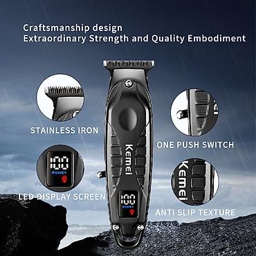 Бытовая техника: Trimmer Kemei 2293 - 1 Sürətli / 6500RPM / 1200MAH - 120 Dəqiqə / TYPC — 4