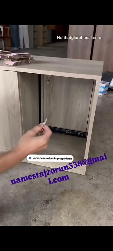 komode za lavabo: Komoda sa skrivenom fiokom Materijal: Komoda se izrađuje od Univera — 9