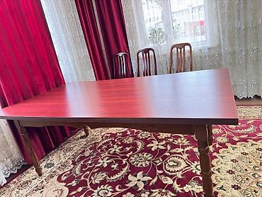 table study: Стол и стул для зала, Б/у, Самовывоз, цвет - Коричневый — 3