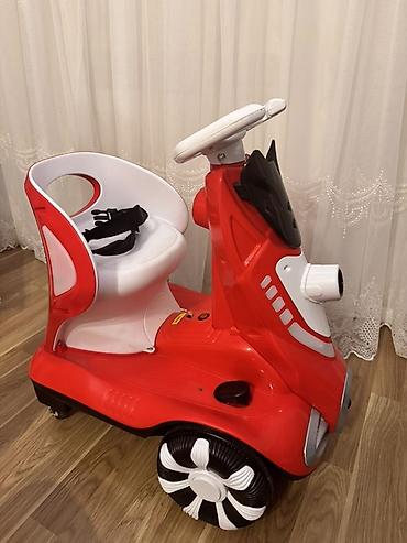 Uşaq üçün elektrik maşınları: Uşaq üçün elektrikli ride-on skuter - Rəng: qırmızı/ağ - — 2