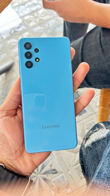 samsunq s2: Samsung Galaxy A32, 128 GB, rəng - Mavi, Barmaq izi, İki sim kartlı, Face ID