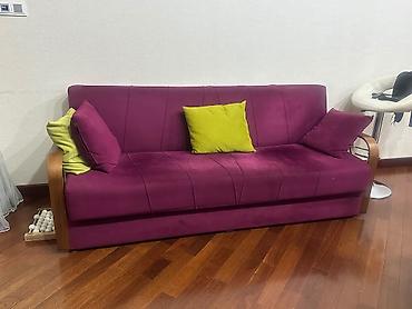 rollar: Divan, İşlənmiş, Açılan, Bazalı, Vеlur parça, Çatdırılma yoxdur — 1
