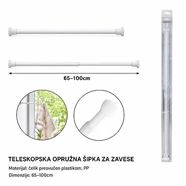 KMT Opružna šipka za zavesu 5201084 Teleskopska opružna šipka za