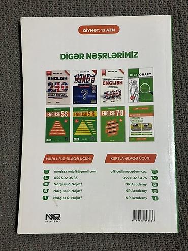 mekteb çanta: Məhsul: “İngilis Dili – Grammar & Vocabulary” (Nərgiz R. Nəcəf, NR — 2
