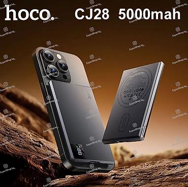 type c: Магнитный ультратонкий повербанк Hoco CJ28 5000 mAh — компактный — 1