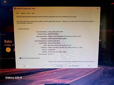 3470: Stolüstü kompüter İntel core i5 3 nesil 8gb ram 128 ssd 500hdd Real — 2