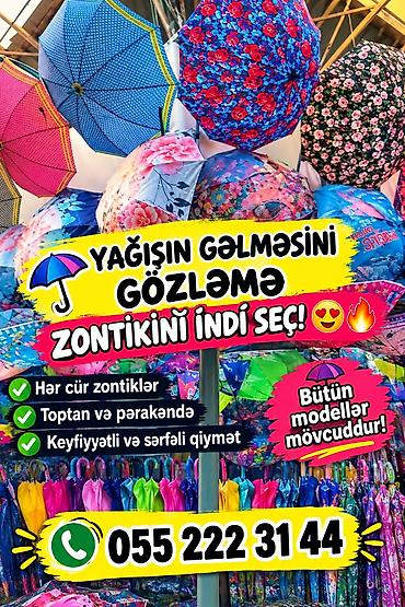 boyama seti: Zontiklər – geniş seçim! - Hər cür model: klassik, kompakt qatlanan — 1