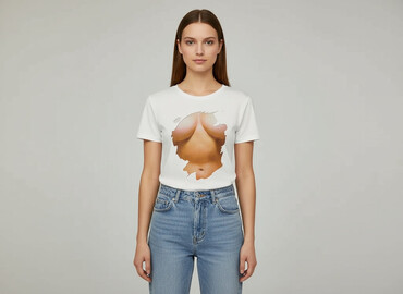 biała koszulka new yorker: T-shirt damski, rozmiar M