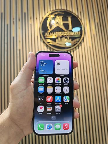 iphone adapter: IPhone 14 Pro, 128 GB, Deep Purple, Simsiz şarj, Face ID, Sənədlərlə — 2