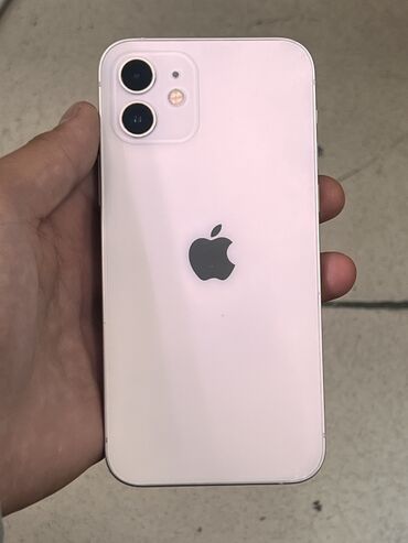 айфон 12 цена в оше: IPhone 12, Колдонулган, 64 ГБ, White Titanium, Коргоочу айнек, Каптама, 80 %