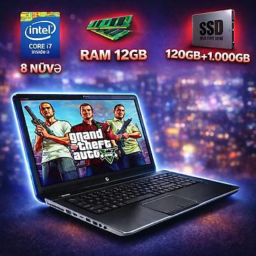 android monitor satilir: I7-8nüvə/RAM 12GB/ 17'3 Mat ekran/SSD+HDD-1.000GB 💻Əla variantı — 2