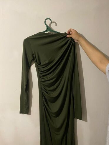 женское вечернее платье: Вечернее платье, Длинная модель, С рукавами, XL (EU 42)