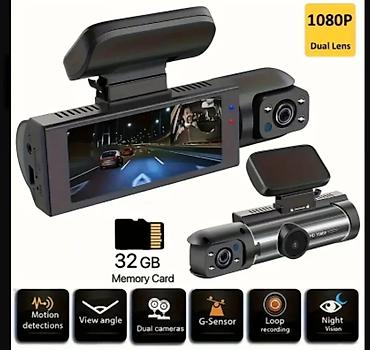 Avtoelektronika: Avtomobil üçün 1080P ikili linzalı videoqeydiyyatçı Xüsusiyyətlər: - — 2
