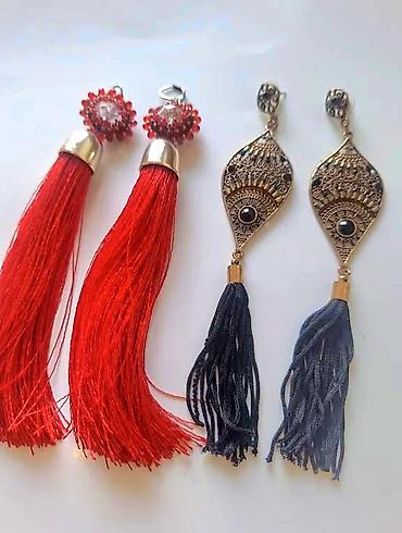 Серьги: Новые Серьги-кисти и Браслет с подвесками на руку. В стиле — 1