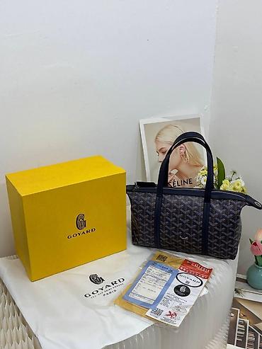 dəri plas kisi: Lüks brendli çanta kolleksiyası Məhsullar: - Goyard Boston tərzində — 2