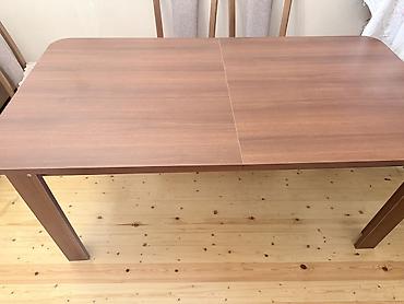 Masalar: Qonaq masası, İşlənmiş, Açılan, Taxta, Kvadrat masa — 2