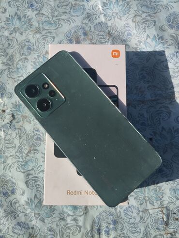 коробка redmi: Redmi, Redmi Note 12, Б/у, 128 ГБ, цвет - Зеленый, 2 SIM, eSIM