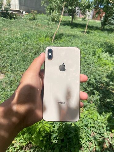 Apple iPhone: IPhone Xs Max, Б/у, 64 ГБ, Зарядное устройство, Защитное стекло, Чехол, 94 %