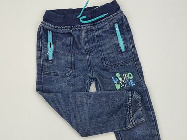 Spodnie: Spodnie jeansowe, 3-4 lat, 98/104, stan - Dobry