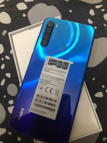 xiaomi redmi 8 qiymeti irshad telecom: Xiaomi Redmi Note 8, 64 GB, rəng - Mavi, 
 Barmaq izi, İki sim kartlı, Face ID