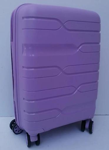 Putni koferi i torbe: Tvrdi kofer na točkiće – ljubičasti - Materijal: tvrda plastika (ABS — 13