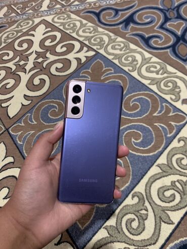 микрофон смарт: Samsung Galaxy S21 5G, Б/у, 256 ГБ, цвет - Фиолетовый, 2 SIM