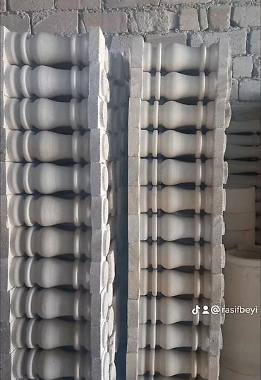 Məhəccər balyansları: Məhsul: Daş balyustrada və sütun elementləri Təsvir: - Təbii daşdan — 31