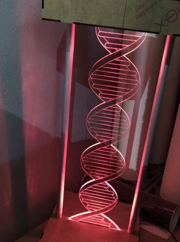 Stol lampaları: 3D lampalar. 7 rəng çalarları və sinxron rejim özü rəngləri dəyişir — 10