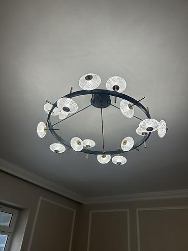 Ev üçün dekor: Çılçıraq, 10 və daha çox lampa — 1
